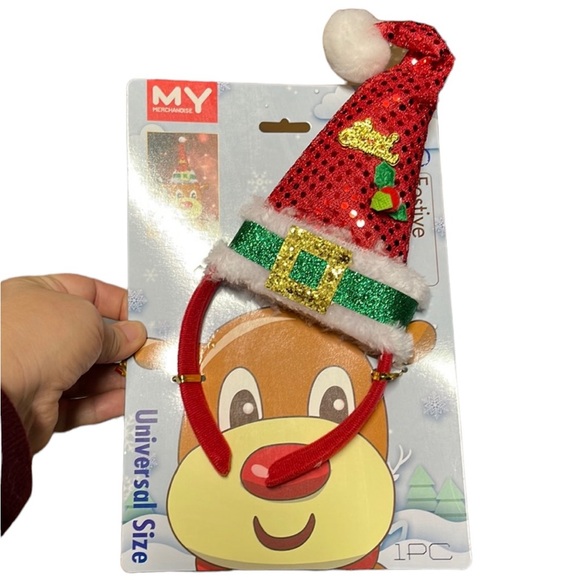 Source Unknown Other - Christmas Santa hat hair band